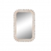 Nástenné zrkadlo Home ESPRIT Biela Mangové drevo Čistenie 60 x 2,5 x 90 cm