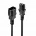 Захранващ кабел C13 (UK) C14 LINDY 30332 2 m Черен