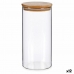 Boks Brun Gjennomsiktig Bambus Borosilikatglass 1,4 L 10,3 x 21 x 10,3 cm (12 enheter)
