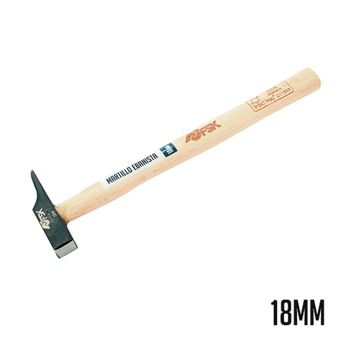 Snedkerhammer Ferrestock Ø 18 mm