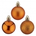 Χριστουγεννιάτικες μπάλες Ø 4 cm 12 Μονάδες Πορτοκαλί Πλαστική ύλη 4 x 5 x 4 cm