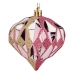Vánoční koule Diamant Ø 8 cm 6 kusů Růžový Zlatá Plastické