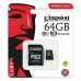 Micro SD Memory Card with Adaptor Kingston SDCS2/128GB exFAT 128 GB