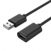 Kabel USB Unitek Y-C450GBK Kontakt Męski/Kontakt Żeński Czarny 2 m