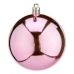 Vánoční koule 16 kusů Ø 8 cm Růžový Plastické