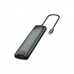 USB rozbočovač Conceptronic DONN06G Sivá 9 v 1