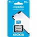 Mikro-SD-hukommelseskort med adapter Kioxia Exceria UHS-I Klasse 10 Blå 64 GB