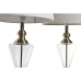Lámpara de mesa Home ESPRIT Blanco Beige Metal Cristal 35 x 35 x 69 cm (2 Unidades)
