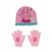 Čepice a rukavice Peppa Pig Cosy corner Růžový