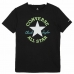 T-Shirt met Korte Mouwen voor kinderen Converse Dissected Chuck Patch Dial Up Zwart
