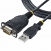 USB – serijinis prievadas kabelis Startech 1P3FP-USB-SERIAL Juoda