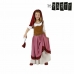 Kostuums voor Kinderen Th3 Party Middeleeuwse boerin Multicolour (4 Onderdelen)