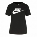 Kortarmet T-skjorte til Kvinner TEE ESSENTL Nike ICN DX7906 010  Svart