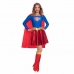 Kostyme voksne Warner Bros Supergirl Superheltinne 3 Deler