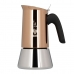 Italian Coffee Pot Bialetti 4 Cups Copper Stainless steel 200 ml
