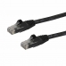 Cable de Red Rígido UTP Categoría 6 Startech Cable de Red Cat6 con Conectores Snagless RJ45 - 30,4m Negro Negro