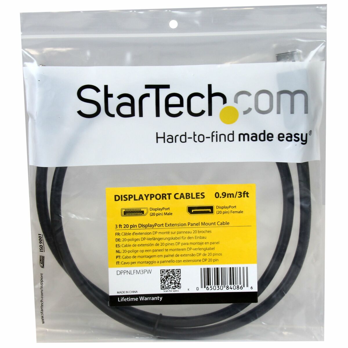 Kábel DisplayPort Startech DPPNLFM3PW