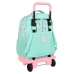 Школьный рюкзак с колесиками Smiley Summer fun бирюзовый 33 X 45 X 22 cm