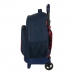 Школьный рюкзак с колесиками F.C. Barcelona Corporativa Синий Тёмно Бордовый (33 x 45 x 22 cm)