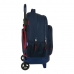 Школьный рюкзак с колесиками F.C. Barcelona Corporativa Синий Тёмно Бордовый (33 x 45 x 22 cm)