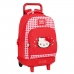 Mokyklinė kuprinė su ratukais Hello Kitty Spring Raudona 33 X 45 X 22 cm