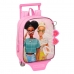 Skoleryggsekk med Hjul Barbie Girl Rosa 22 x 27 x 10 cm