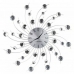 Ρολόι Τοίχου Esperanza EHC004 Μαύρο/Ασημί Ασημί Μέταλλο 150 cm
