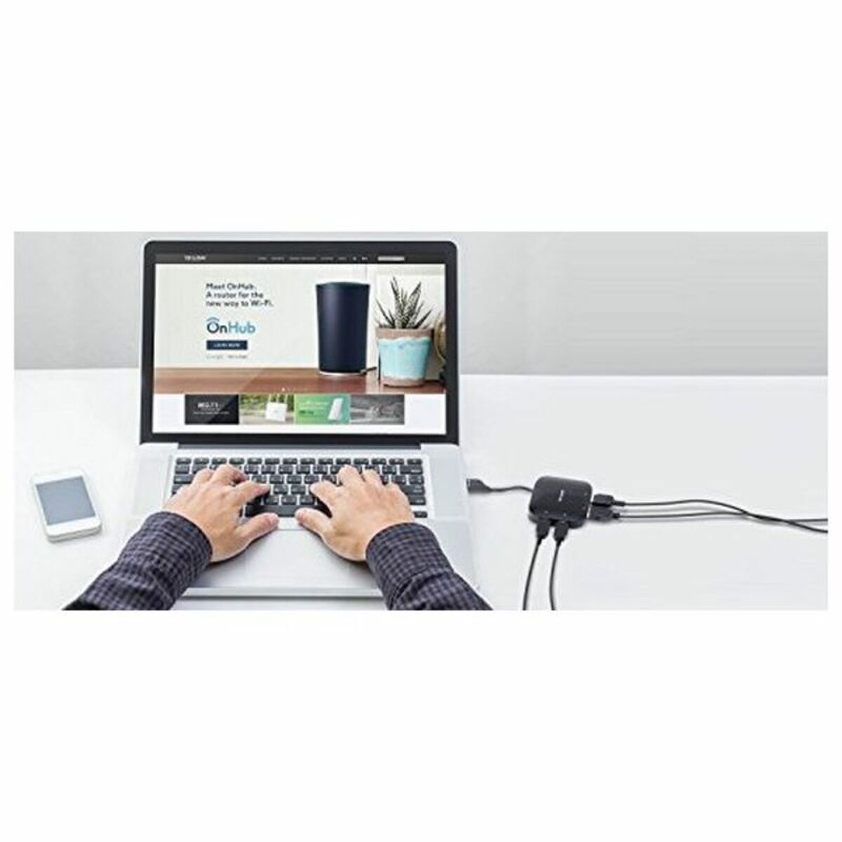 USB Hub TP-Link UH400 USB 3.0 Sort
