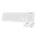Tastatur og mus Subblim SUBKBCCSSK02 Hvid