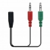 Kabel Jack (3,5 mm) naar Audio + Micro PcCom Essential