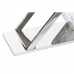 Consolă DKD Home Decor Alb Gri Argintiu Geam Oțel 120 x 40 x 75 cm