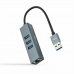 Adaptér USB na Ethernet NANOCABLE 10.03.0407 Šedý