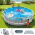 Piscina Desmontable Colorbaby Clearview Prism Frame 488 x 122 cm