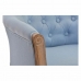 Armchair DKD Home Decor Blue Polyester Wood (58 x 56 x 69 cm)