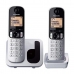Teléfono Inalámbrico Panasonic Corp. DUO KX-TGC212SPS (2 pcs) Negro/Plateado