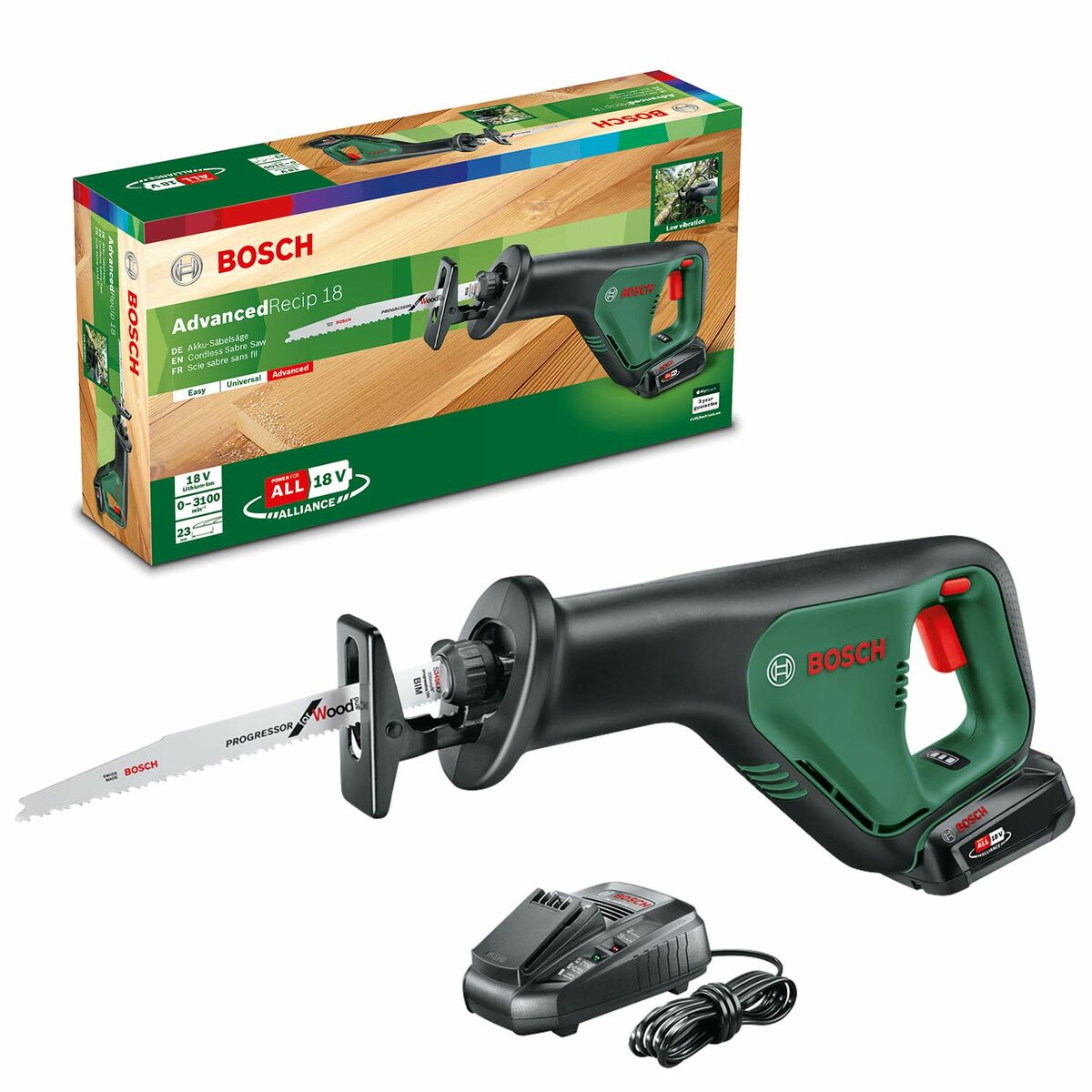 Motorzāģis BOSCH AdvancedRecip 18