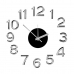 Sienas pulkstenis Uzlīme Balts Sudrabains ABS EVA Ø 35 cm (6 gb.)