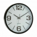 Настенное часы Белый Чёрный Стеклянный Пластик 40 x 5 x 40 cm (6 штук)