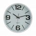 Horloge Murale Blanc Noir Verre Plastique 40 x 5 x 40 cm (6 Unités)