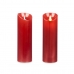 LED Žvakė Raudona 8 x 8 x 25 cm (12 vnt.)