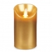Κερί LED Χρυσό 8 x 8 x 15 cm (12 Μονάδες)