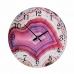 Wall Clock Marble Pink Crystal 30 x 4 x 30 cm (4 Units)