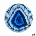 Orologio da Parete Marmo Azzurro Cristallo 30 x 4 x 30 cm (4 Unità)