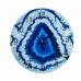 Reloj de Pared Mármol Azul Cristal 30 x 4 x 30 cm (4 Unidades)