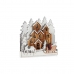 Декоративная фигура Белый Коричневый Деревянный Городок 44 x 44,5 x 6 cm Рождество