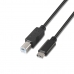 Câble USB C vers USB B Aisens A107-0054 2 m Noir