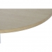 Stalo rinkinys su 4 kėdėmis DKD Home Decor Balta Natūralus Metalinis Medžio MDF 121 x 55 x 78 cm