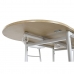 Stôl so 4 stoličkami DKD Home Decor Biela Prírodná Kov Drevo MDF 121 x 55 x 78 cm