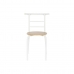 Pöytäsetti 4 tuolilla DKD Home Decor Valkoinen Luonnollinen Metalli Puu MDF 121 x 55 x 78 cm