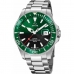 Pánské hodinky Jaguar J860/6 Zelená Stříbřitý